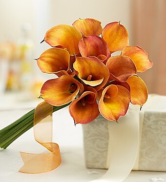 Golden Sunset Mini Calla Lily Bouquet