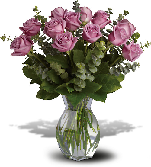 Lavender Wishes - Dozen Premium Lavender Roses