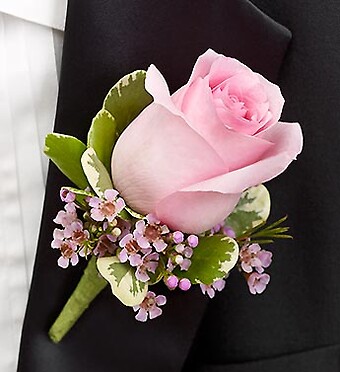 Pink Boutonniere